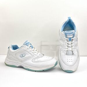 Propet Eden Walking Shoes Womens Size 10 W White Leather Comfort Sneakers W5501